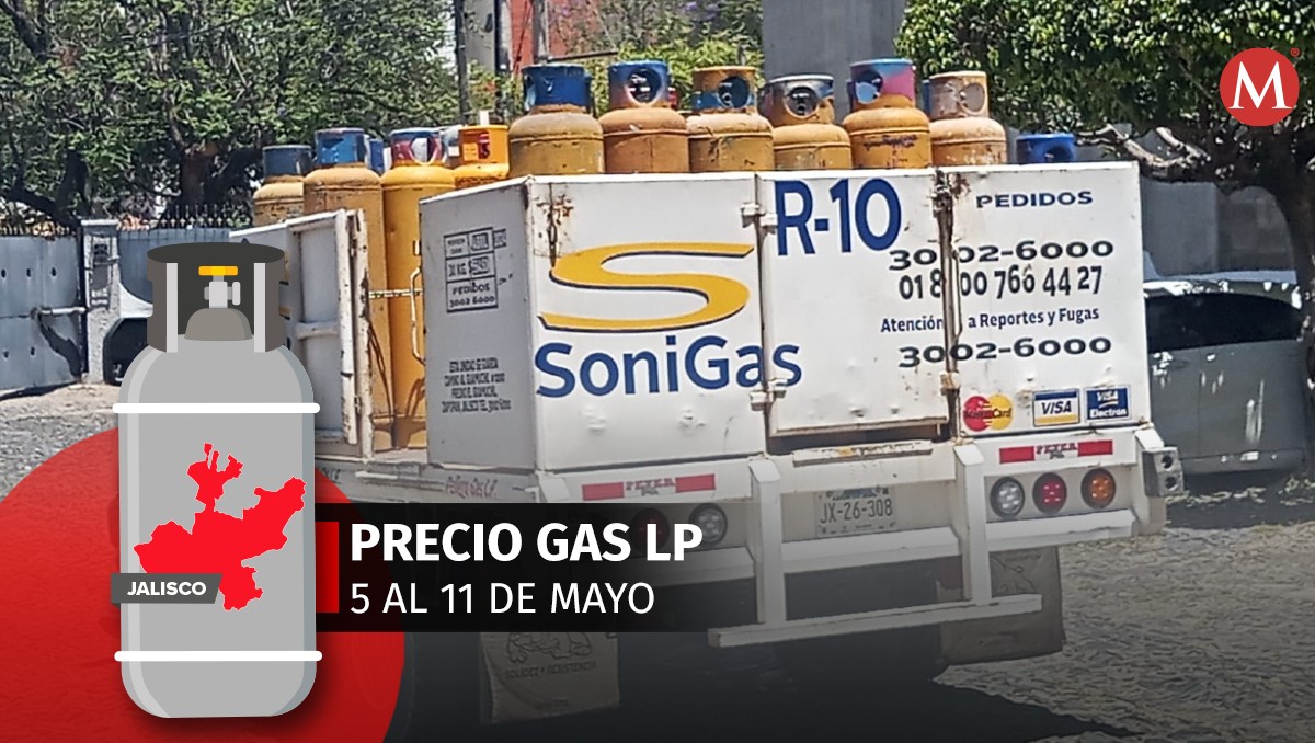 Camión repartidor de tanques de gas LP en Jalisco (Foto: Salvador Romero | Diseño: Milenio)