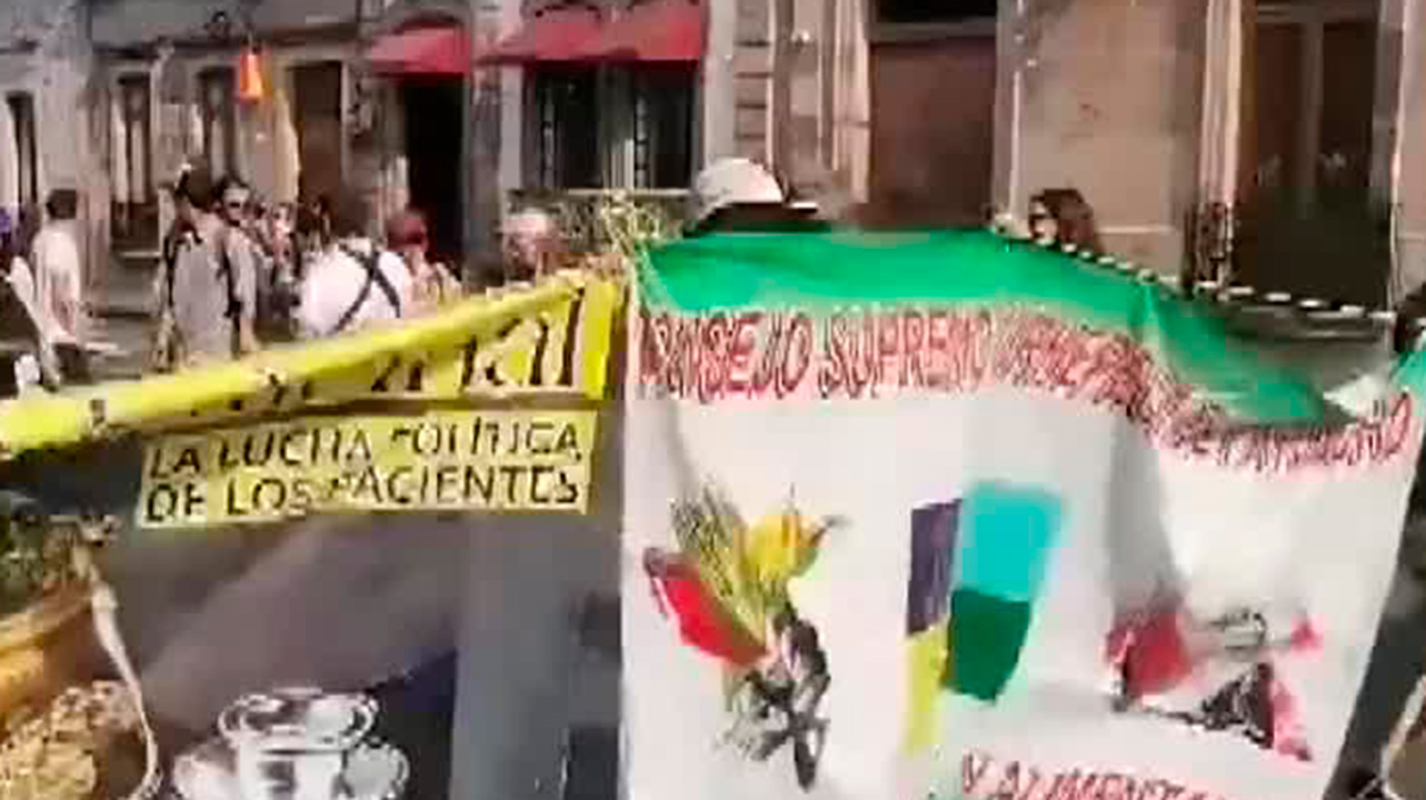 Colectivos marchan en Michoacán por regularización de cannabis