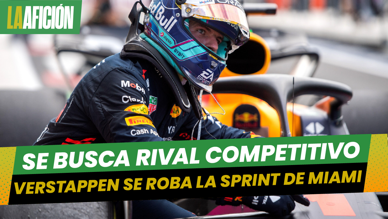 Max Verstappen gana la carrera sprint del Gran Premio de Miami; 'Checo' es tercero