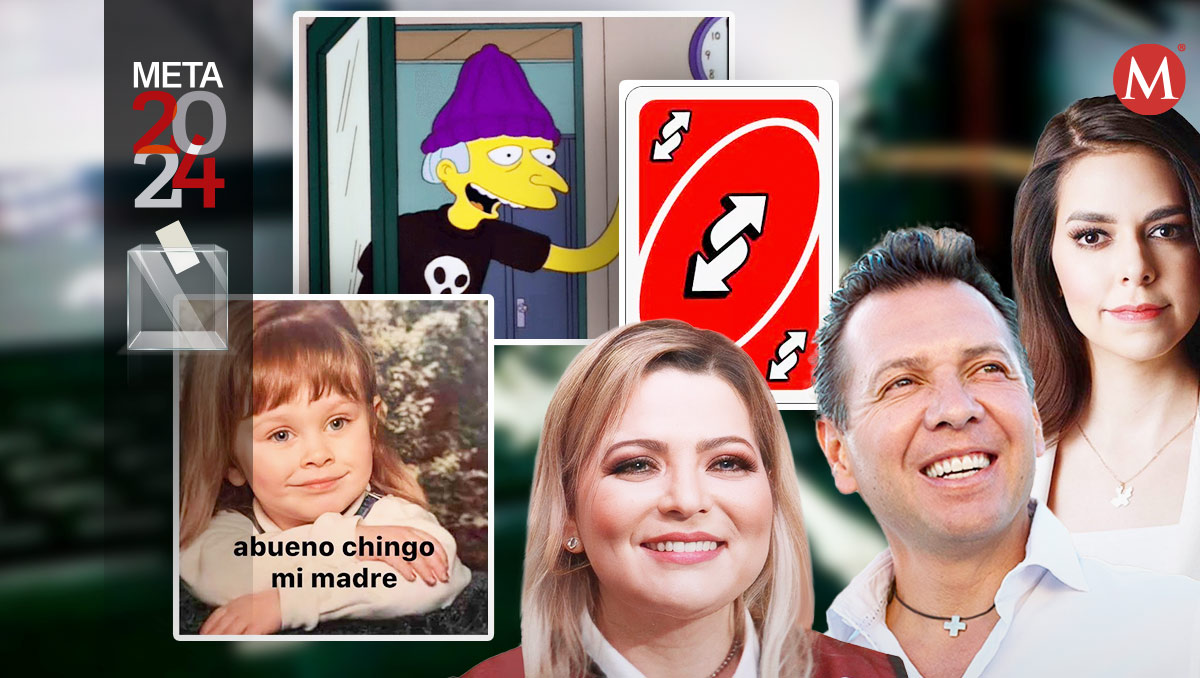 Los memes se hicieron presentes en el tercer debate en Jalisco (Fotos: X Diseño: Sam Martínez)