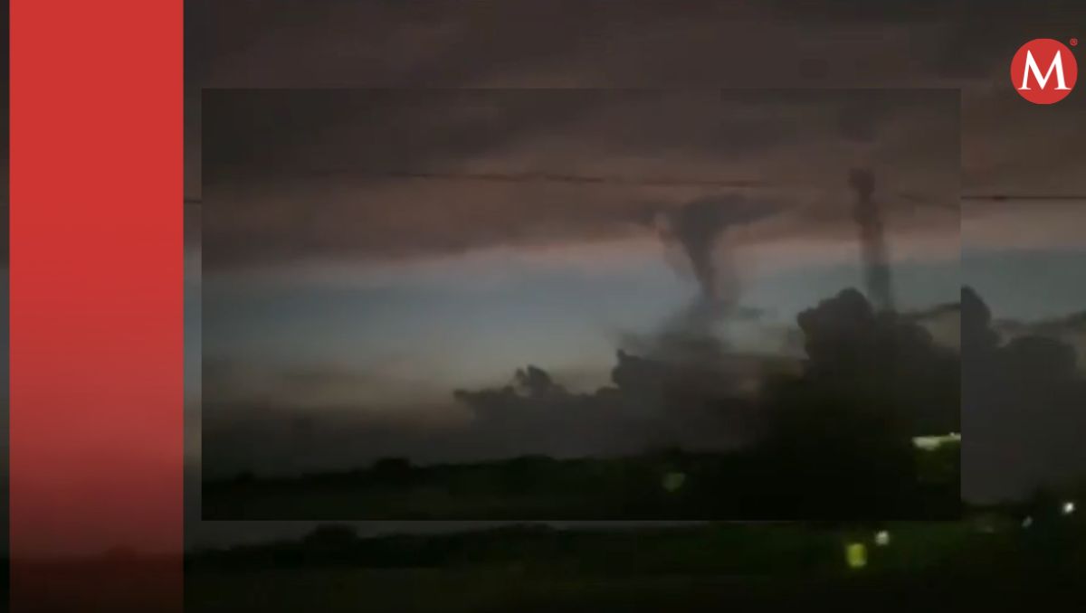 Se registró un tornado en una zona rural. (Especial)