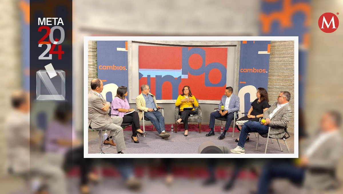 Alma Alcaraz en el programa Cambios conducido por Miguel Ángel Puértolas