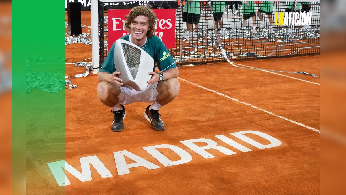 Andrey Rublev es campeón del Masters 1000 de Madrid (AP)
