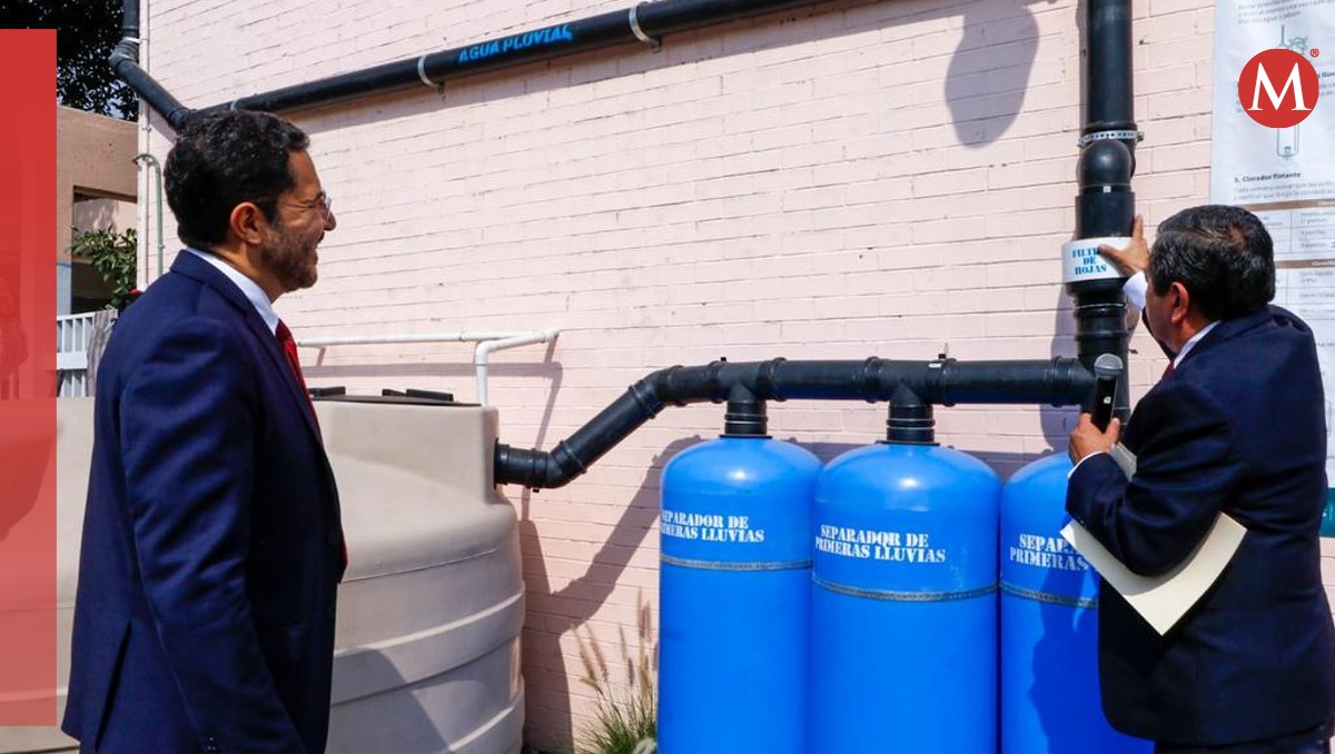 El gobierno de CdMx instaló un sistema de captación de agua. | X