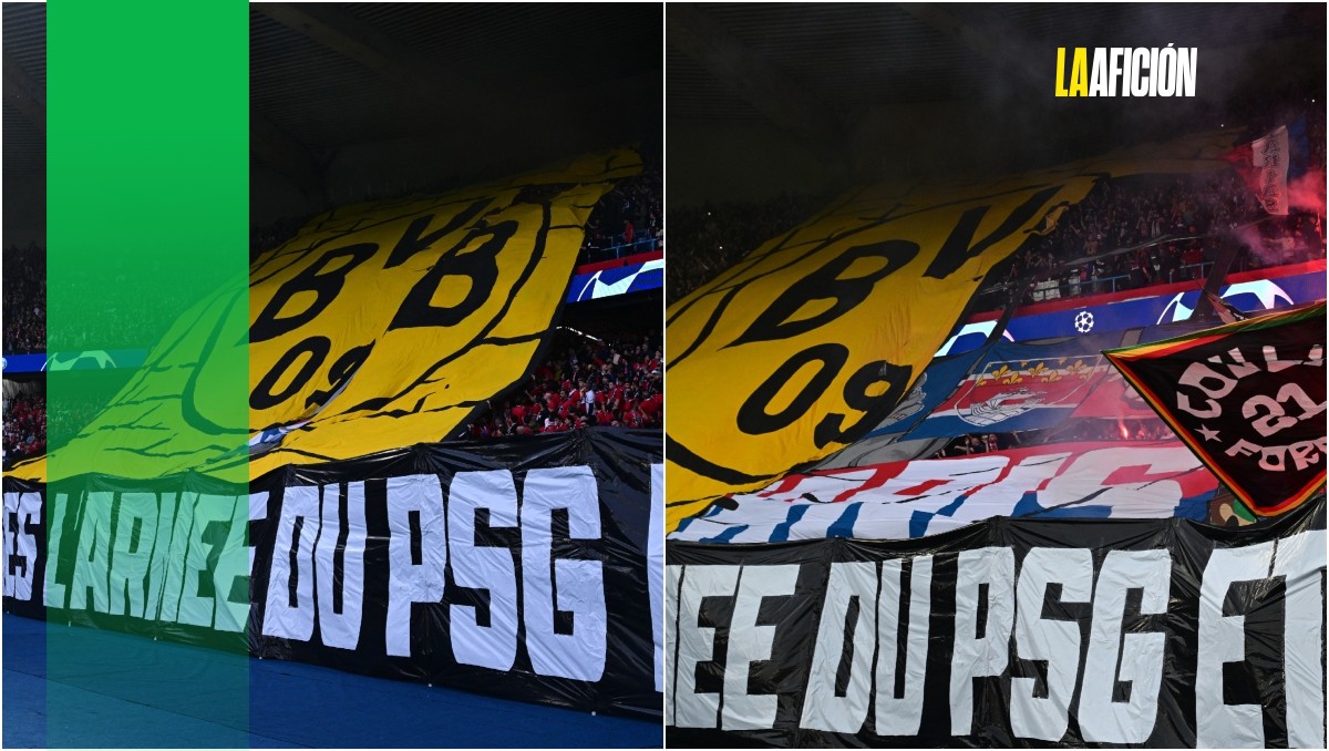 Aficionados del PSG quemaron escudo del Borussia Dortmund (AFP)