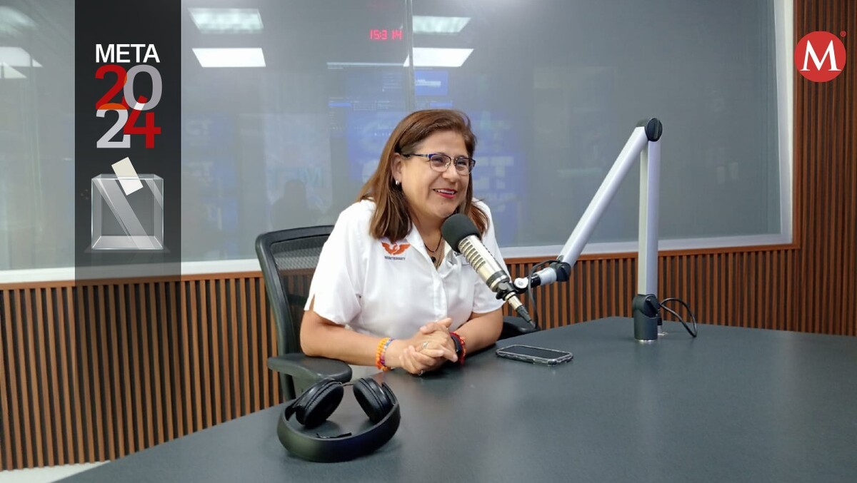 La candidata de Movimiento Ciudadano a diputada local por el distrito 6, Sandra Pámanes. Foto: Entrevistas Radio