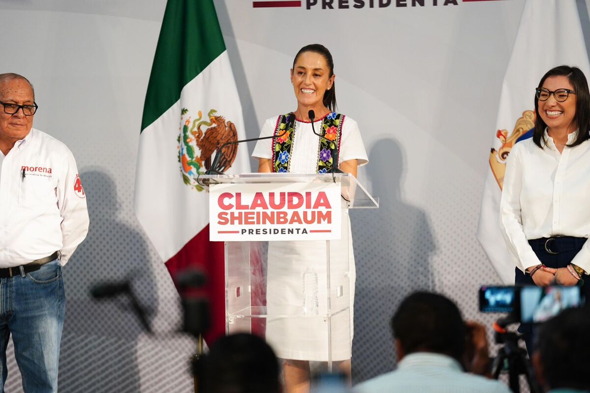 Claudia Sheinbaum desde Campeche. | Especial