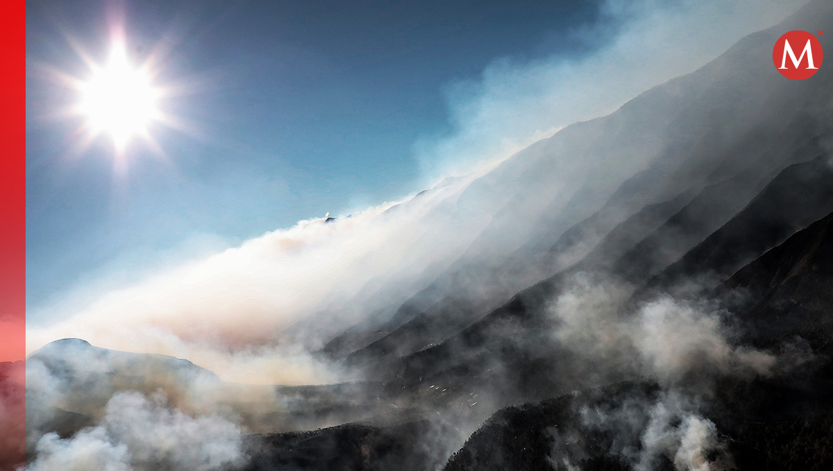 Combaten incendios forestales con tanques parchados y motosierras descompuestas. | Diseño: Óscar Ávila