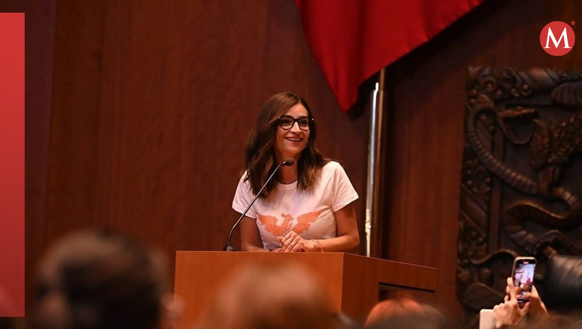 La senadora por Movimiento Ciudadano, Laura Ballesteros, en una de sus intervenciones. | @lballesterosm