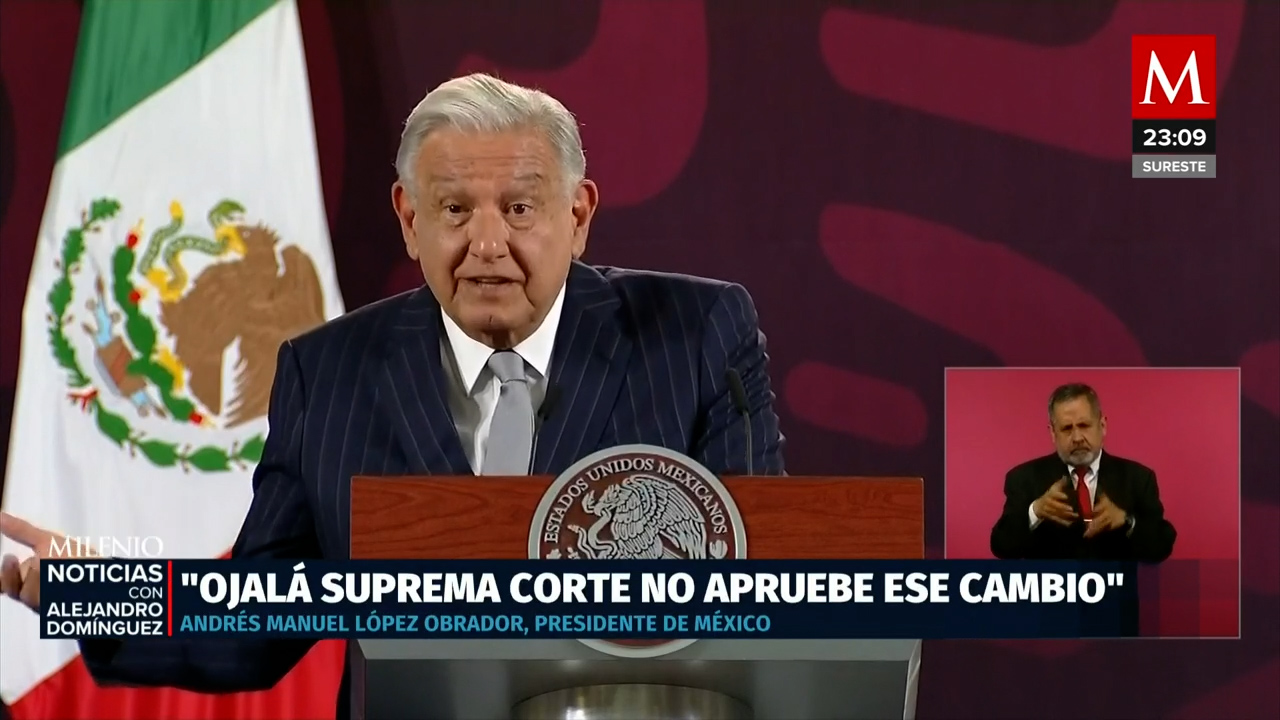 AMLO espera respuesta de la Suprema Corte sobre prisión preventiva