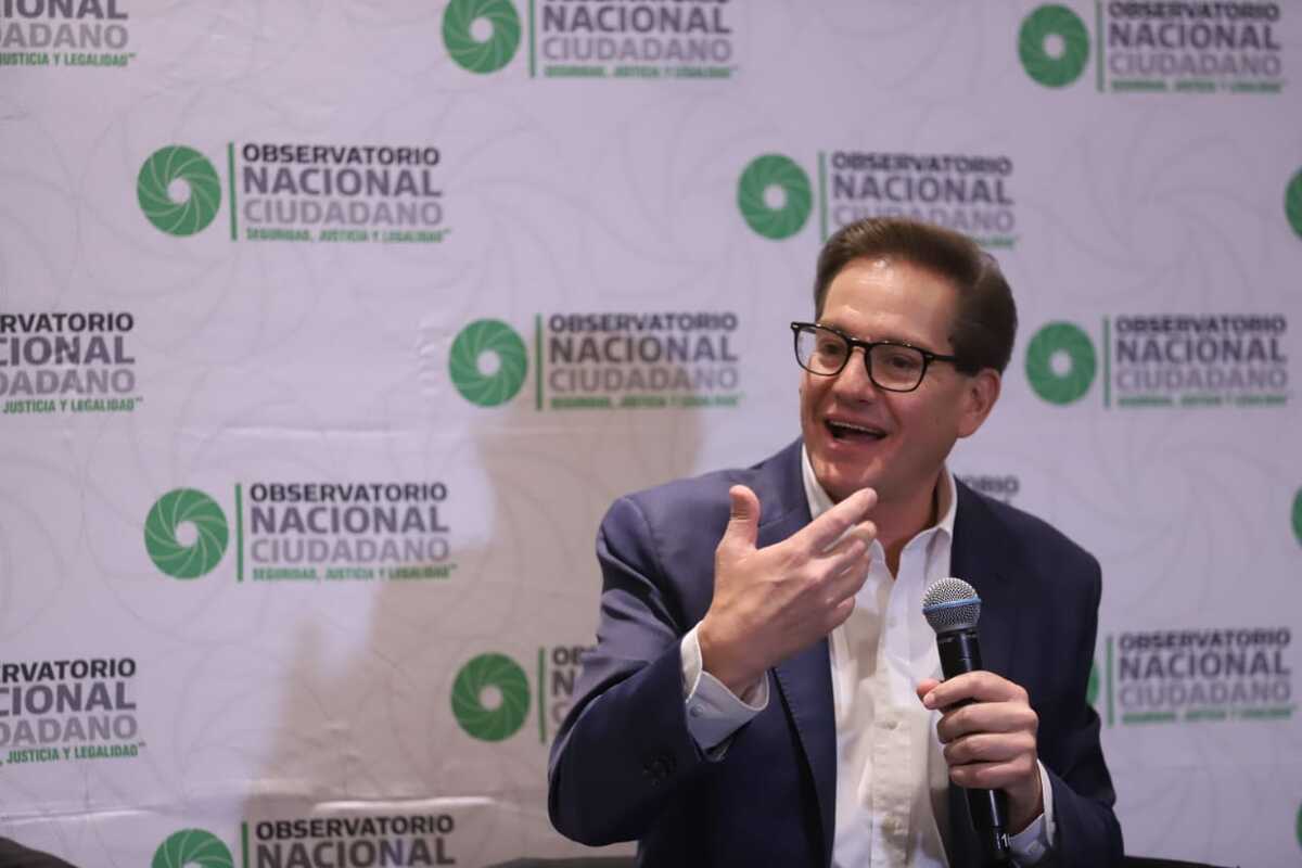 El candidato de MC participó en el foro "Por una Ciudad de México Segura". | Foto: Javier Ríos