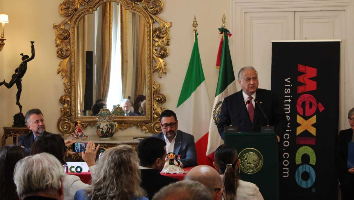 Durante la gira por Italia, Miguel Torruco estará acompañado de Carlos García de Alba, embajador de México en ese país. | @EmbaMexIta