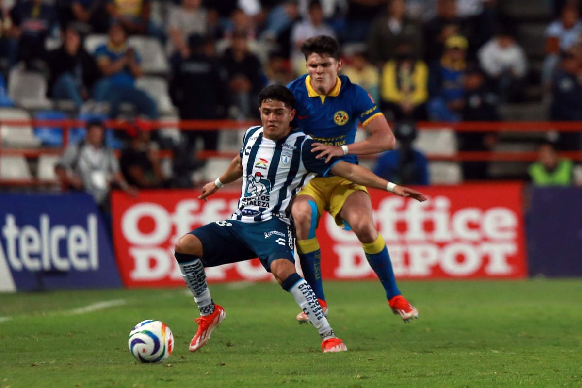 Pachuca y América empatan a un gol en la ida de los cuartos de final del Clausura 2024  (Jorge Sánchez)