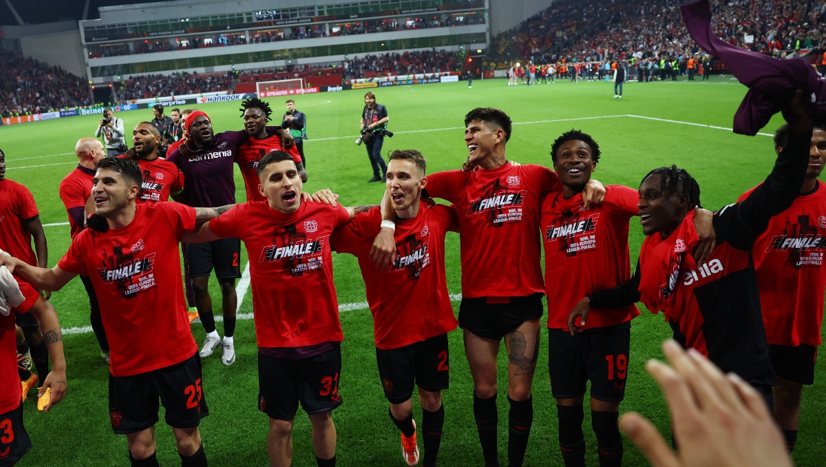 Bayer Leverkusen avanza a la final de la Europa League tras empatar con la Roma (Reuters)