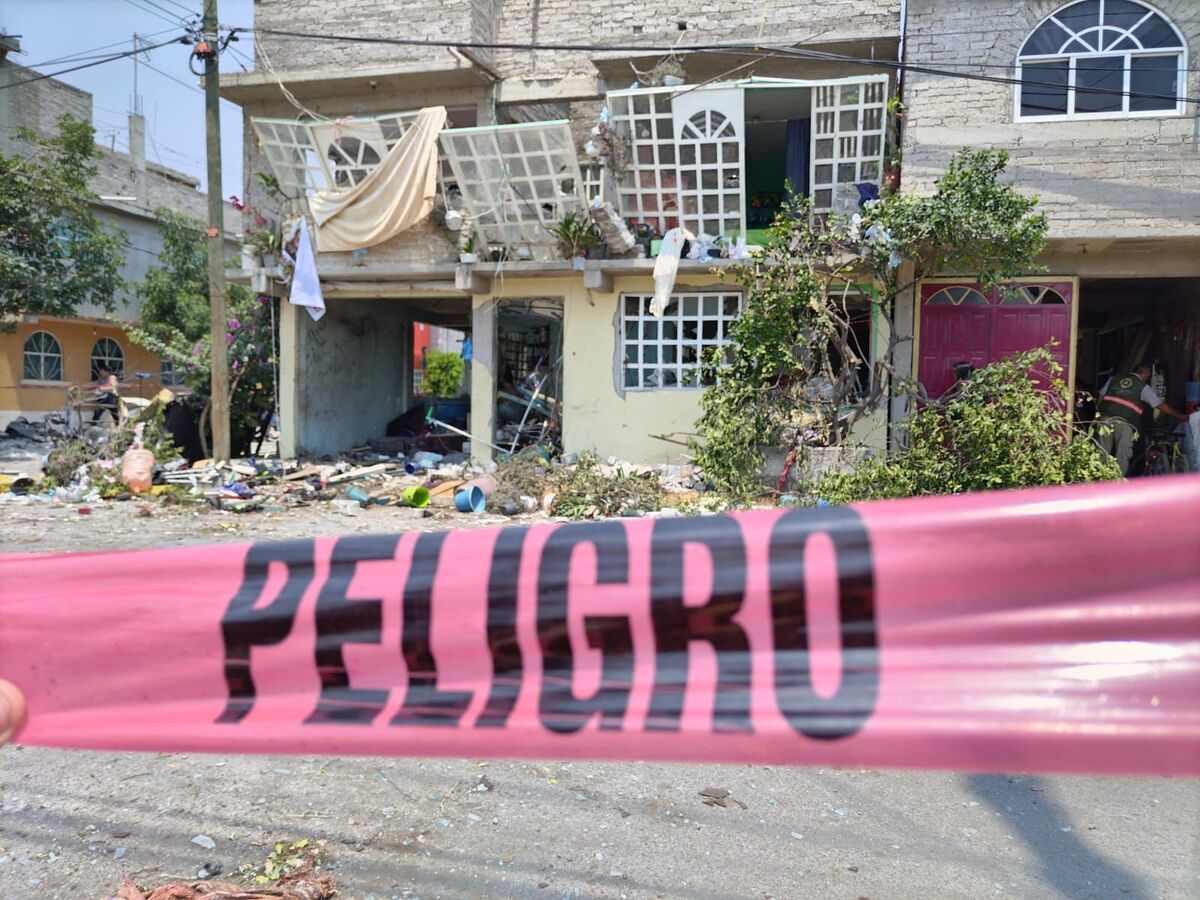 La casa afectada quedó totalmente destrozada.