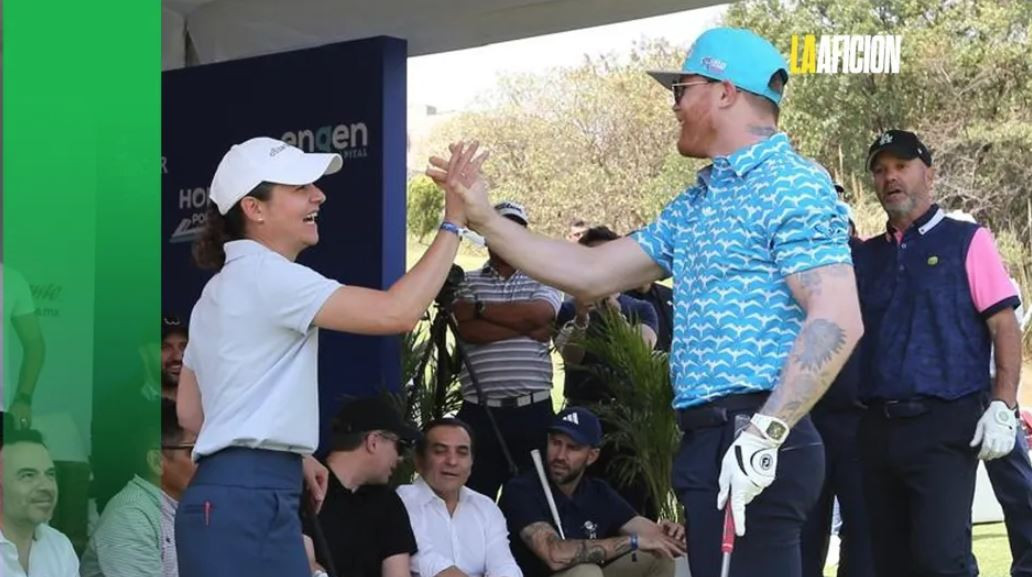 Lorena Ochoa y 'Canelo' juegan golf para recaudar fondos para niños