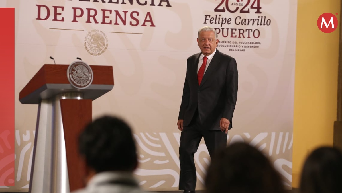 El Presidente a su llegada a la conferencia mañanera de hoy 9 de mayo. | Ariana Pérez
