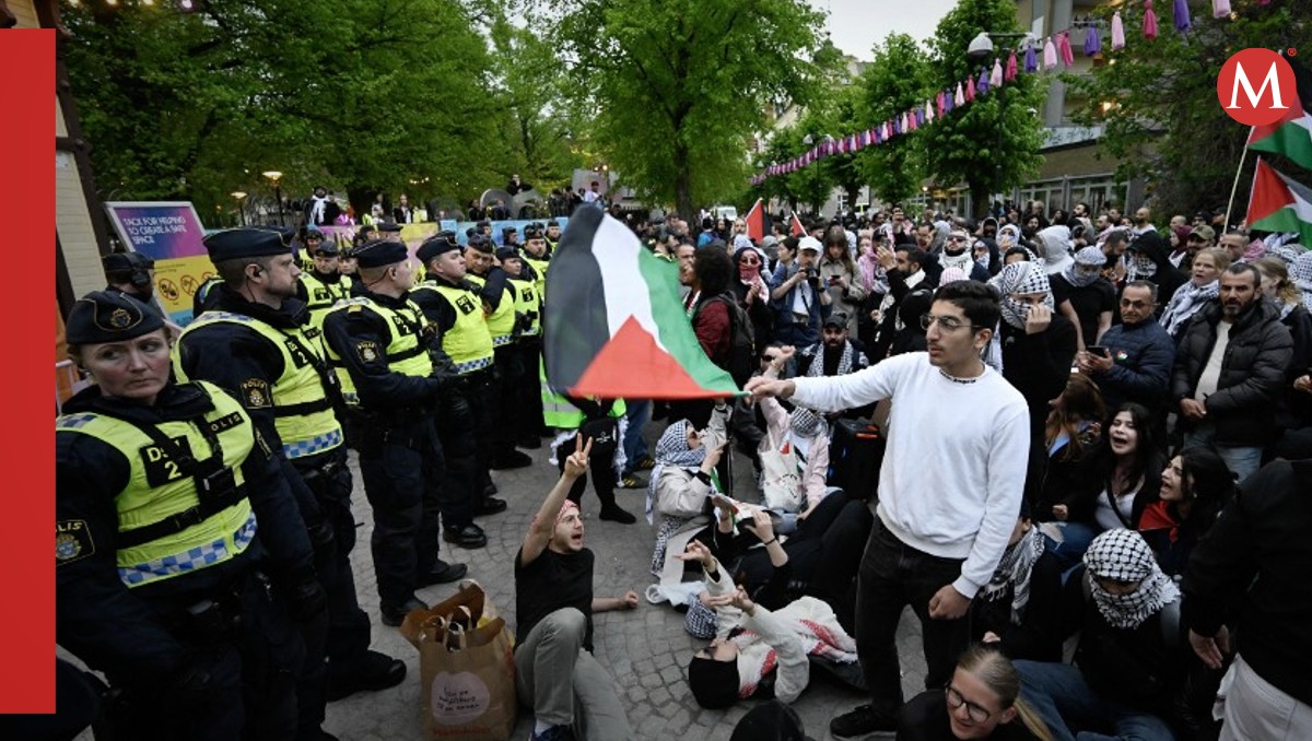 La protesta tuvo lugar en el marco de la semifinal del concurso | Foto: AFP
