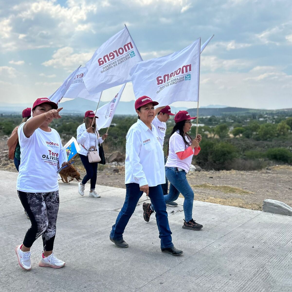 Teresa Olivares, candidata a la presidencia municipal de Tlaxcoapan. (Cortesía)