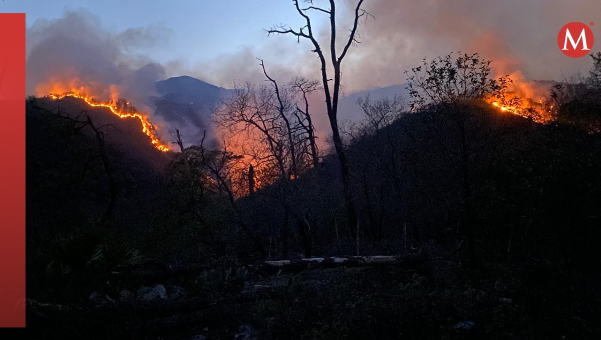 Incendio forestal en sierra de Tamaulipas está fuera de control