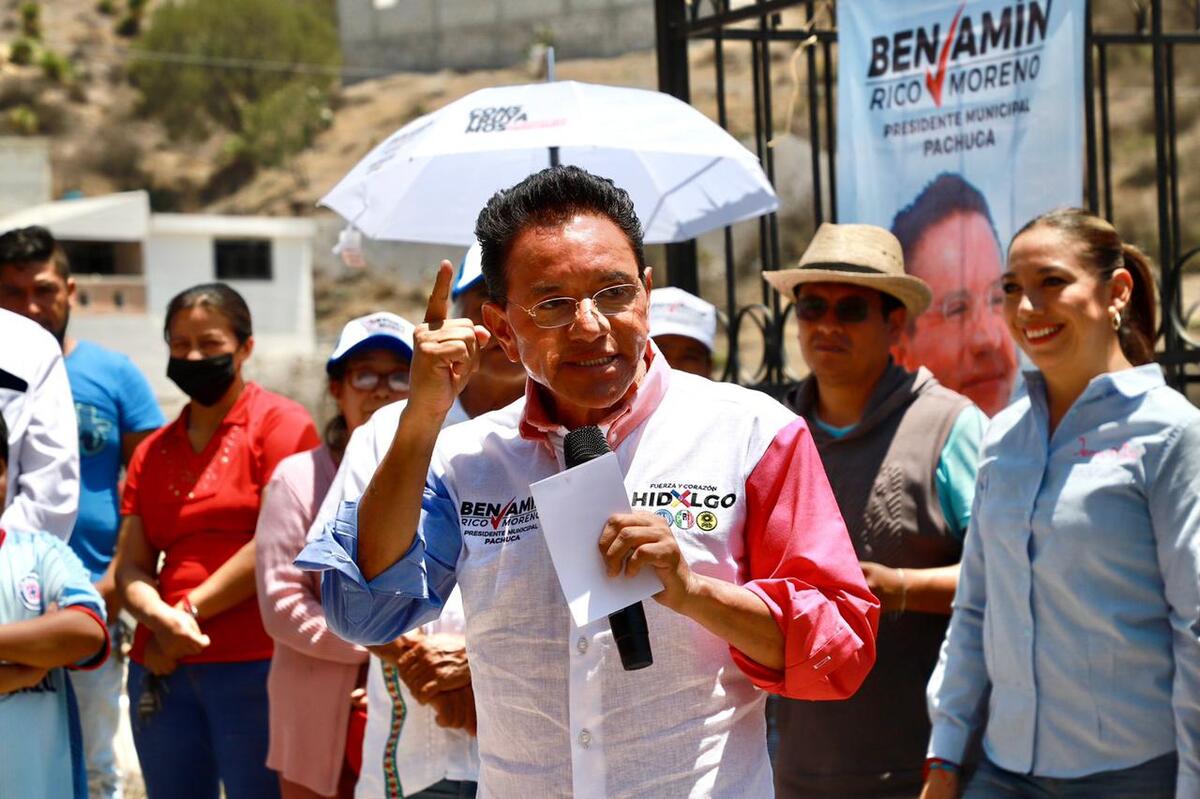 Benjamín Rico, candidato a la presidencia de Pachuca.