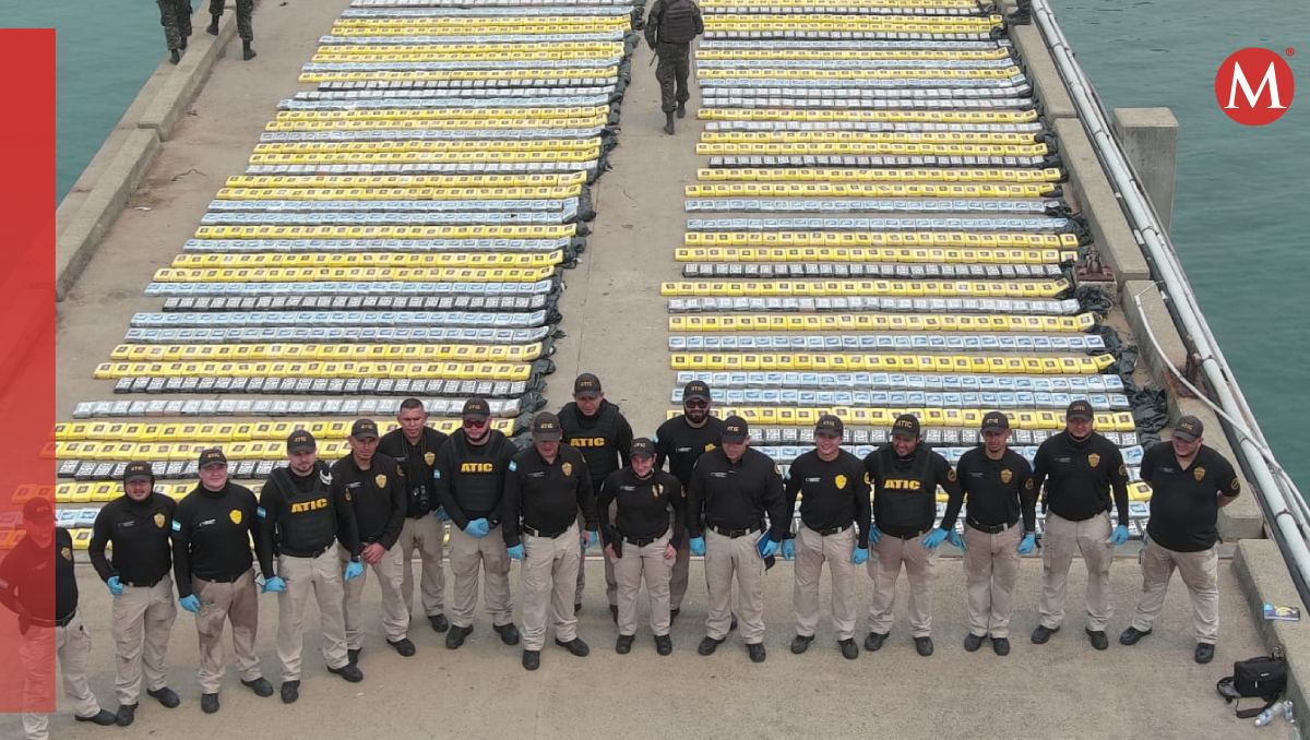 Fuerza naval y MP de Honduras incautan cocaína. (Foto: X @MP_Honduras)