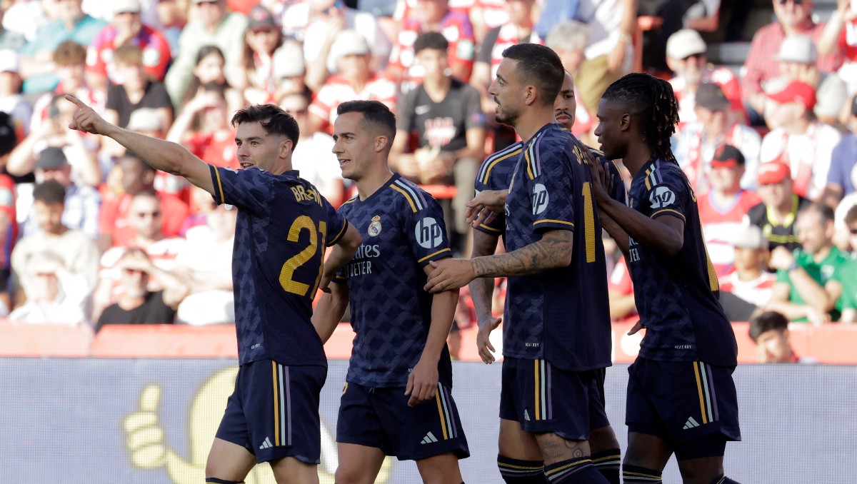 Real Madrid estrena su título de la Liga de España con goleada sobre el Granada (Reuters)