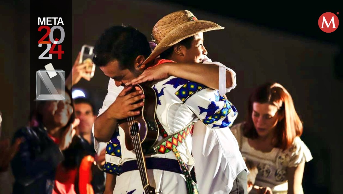 Yuawi compartió el escenario con el candidato presidencial y cantaron 'Presidente Máynez'. | X