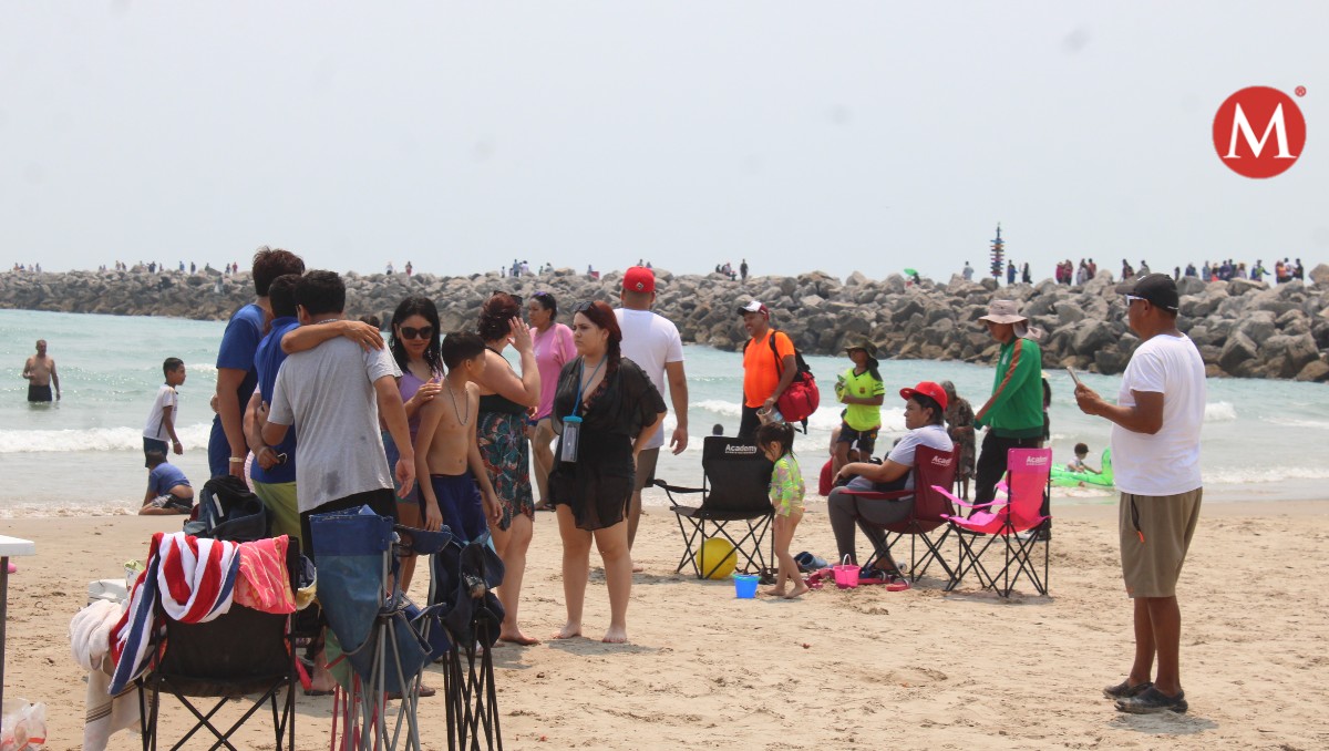 Calor en playa Miramar. Foto: Yazmín Sánchez