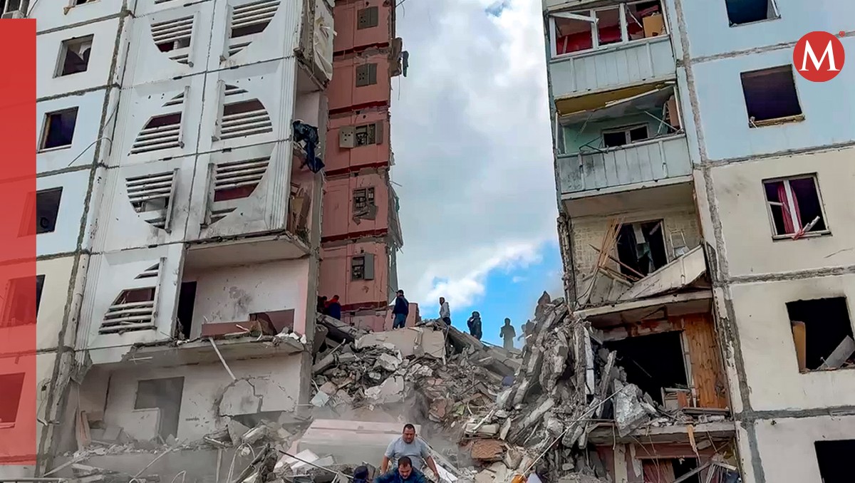 El derrumbe provocó al menos 20 heridos en territorio ruso. | AP