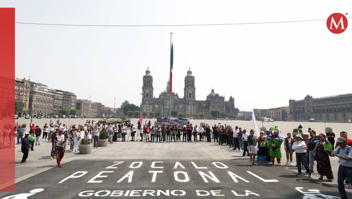 Las calles del Zócalo ahora serán completamente peatonales (Especial)