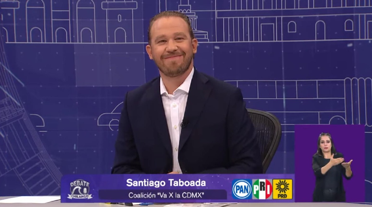 Santiago Taboada da mensaje inicial en tercer debate electoral de Cdmx