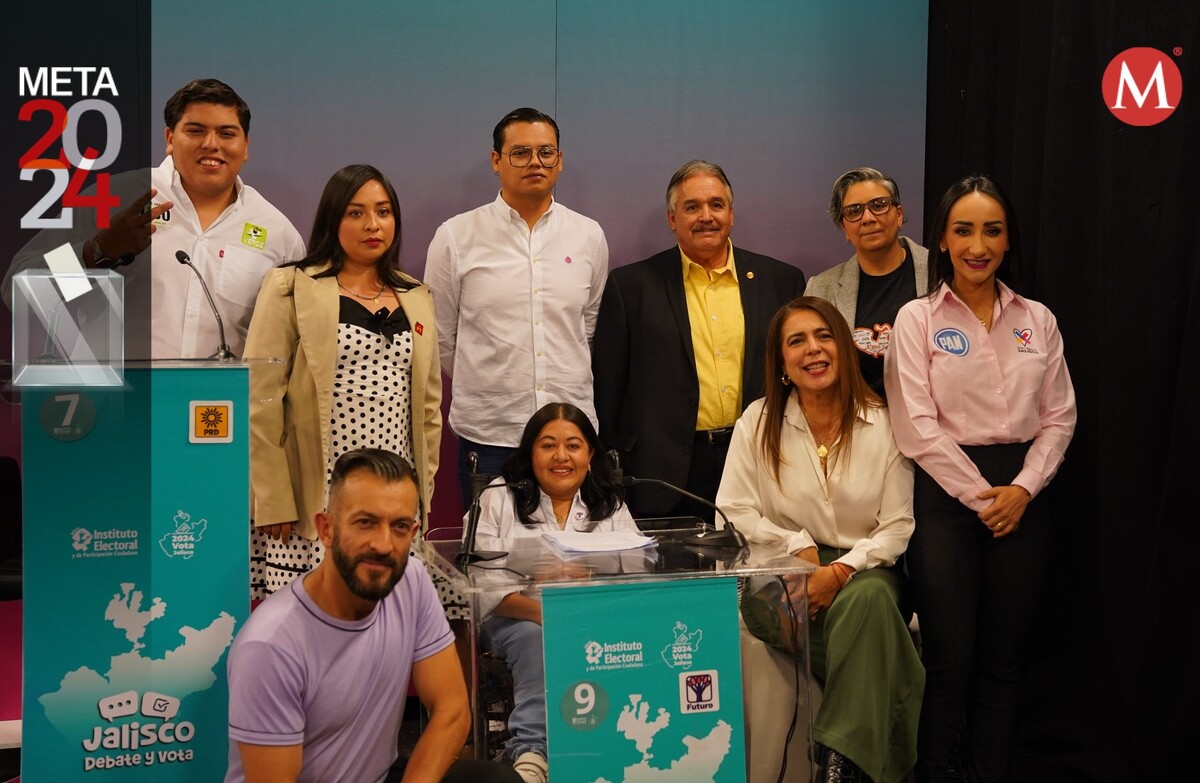 Segundo debate de candidatos a diputaciones en Jalisco. (Especial)