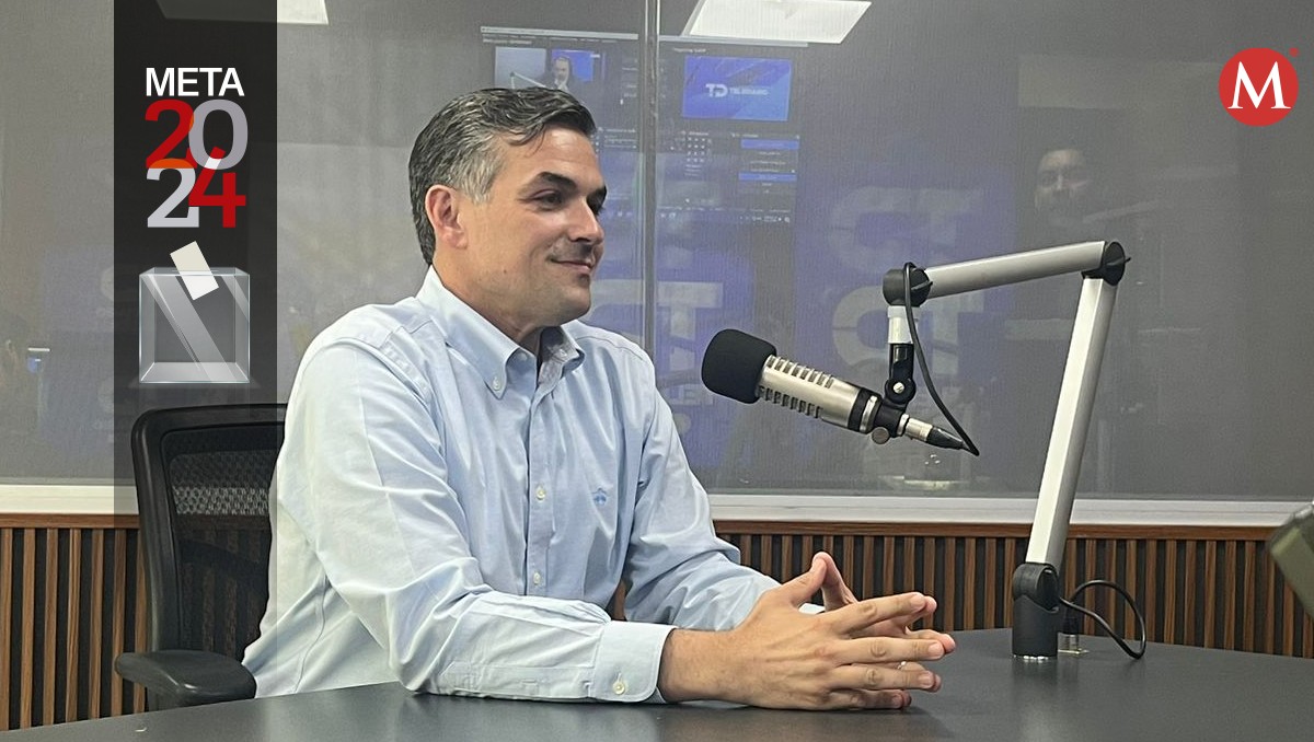 El candidato del Partido Acción Nacional (PAN) para el distrito 9 local, Mauro Guerra Villarreal. Foto: Entrevistas Radio