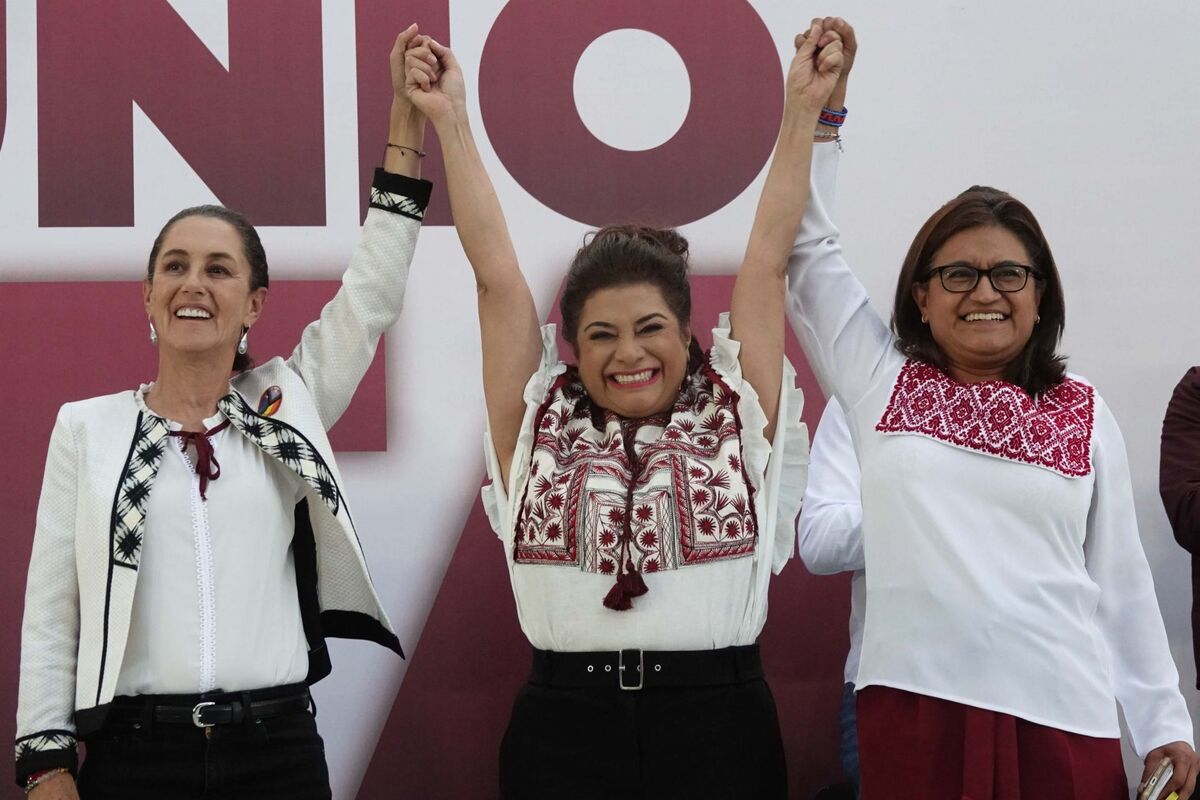 Claudia Sheinbaum, Clara Brugada y Aleida Alavez. | Foto: Cuartoscuro