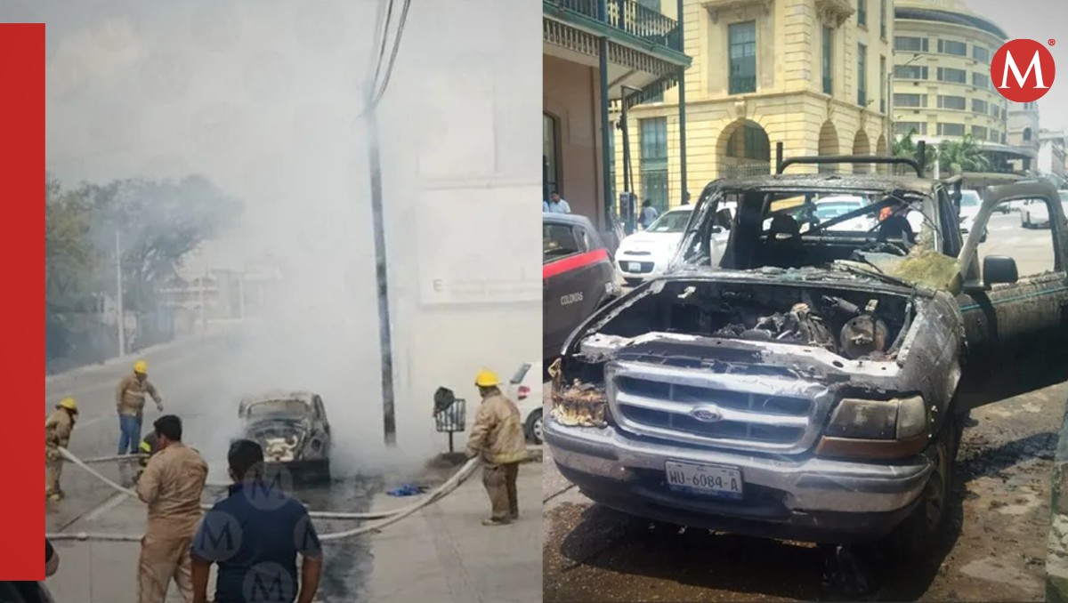 Incendios de automóviles en Tampico. (Especial)