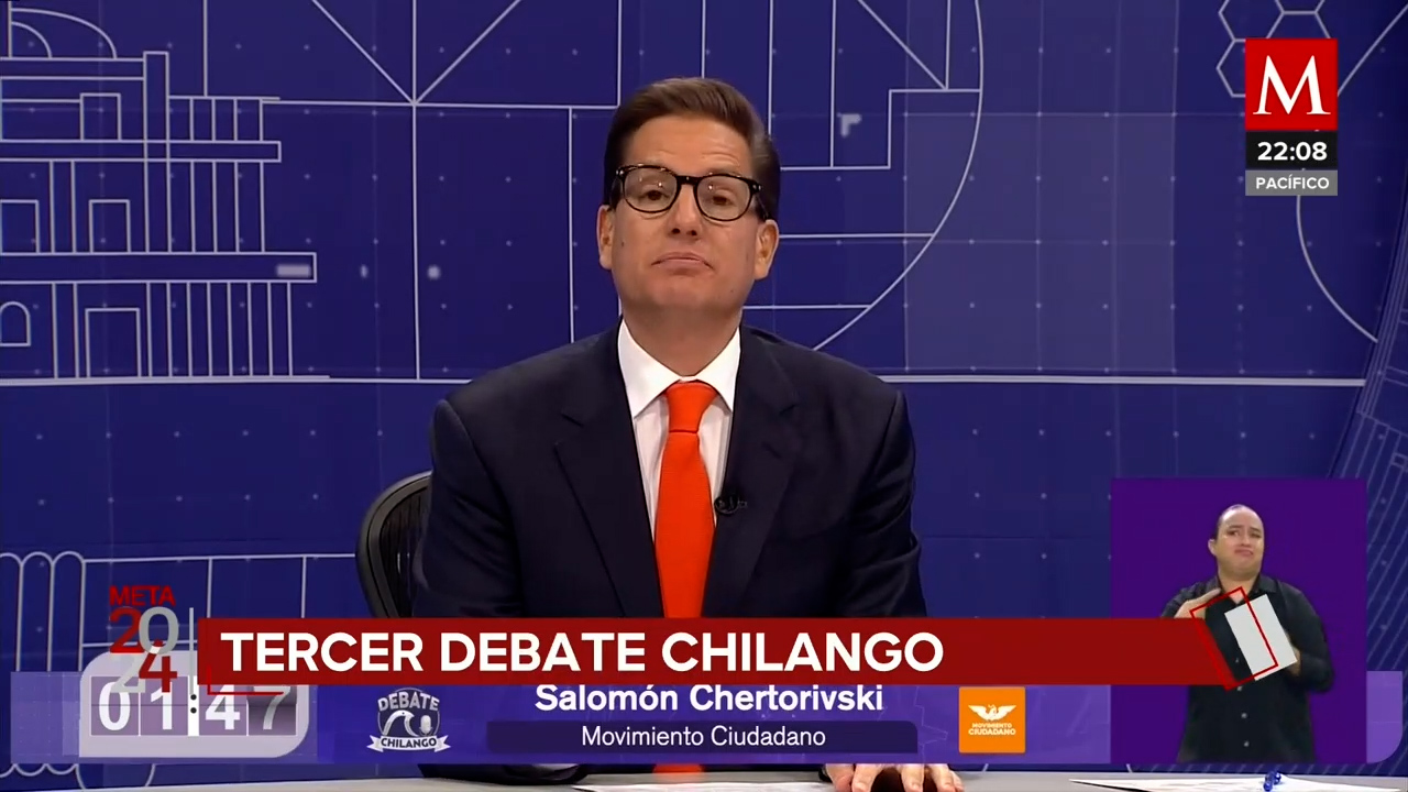 Salomón Chertorivski en el post debate, lamenta falta de propuestas y enfatiza sus planteamientos
