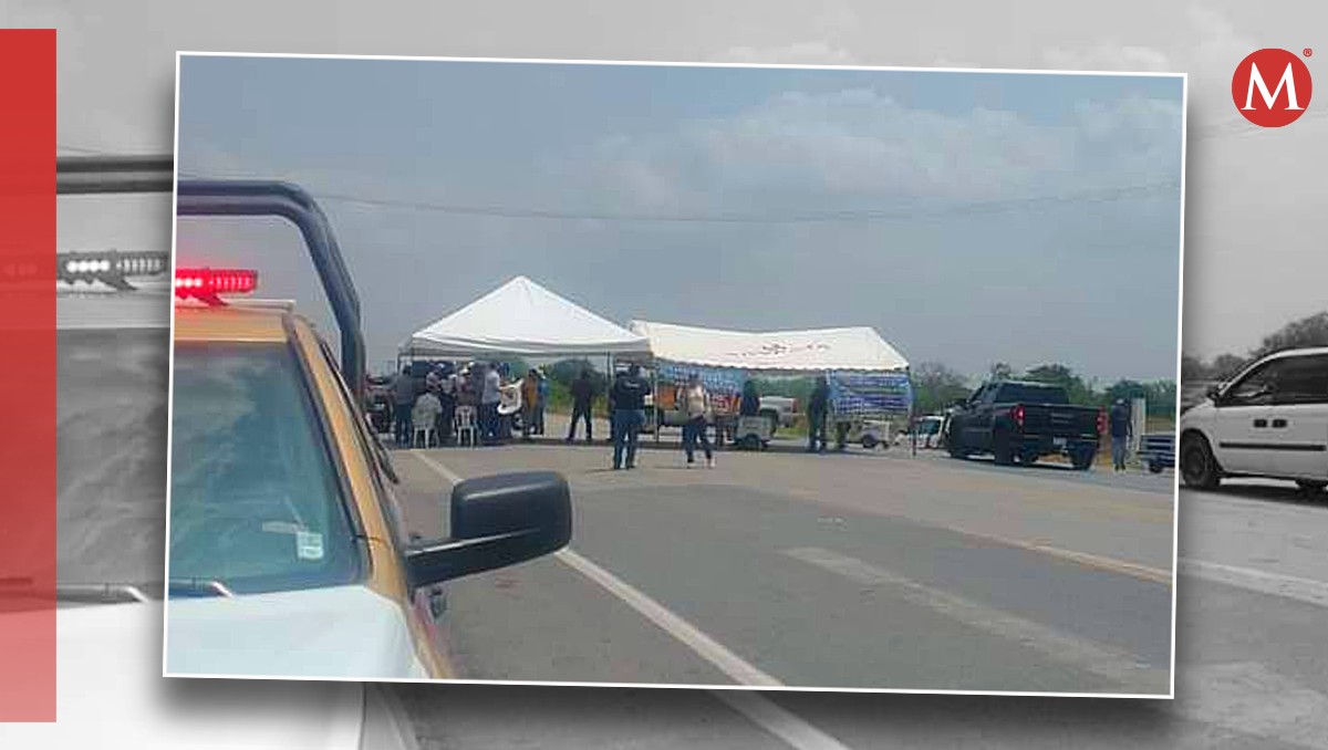 Agricultores bloquean carretera Victoria-Matamoros