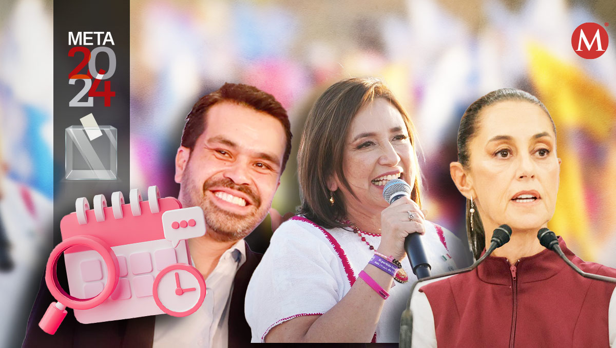 Los candidatos a la Presidencia continúan con su gira de campaña por todo el país. | Diseño: Samantha Martínez
