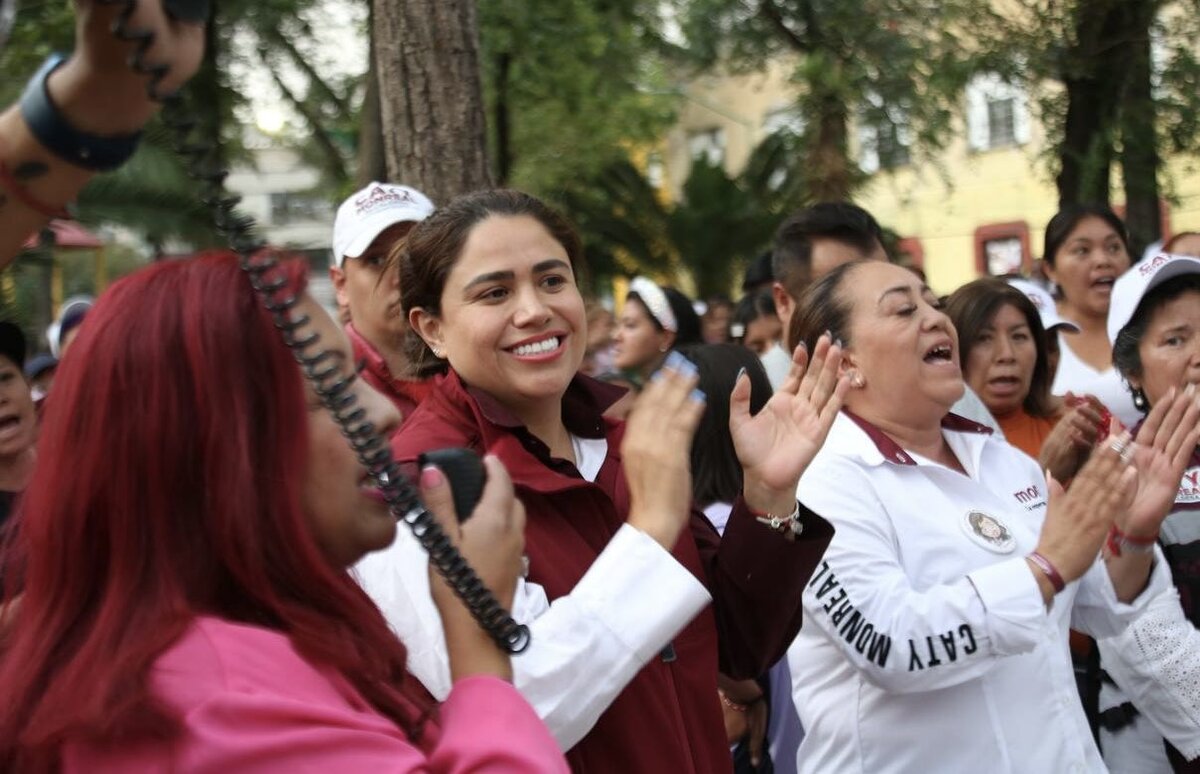 Caty Monreal en colonia 'Esperanza' CdMx | Foto: X/@catymonreal_