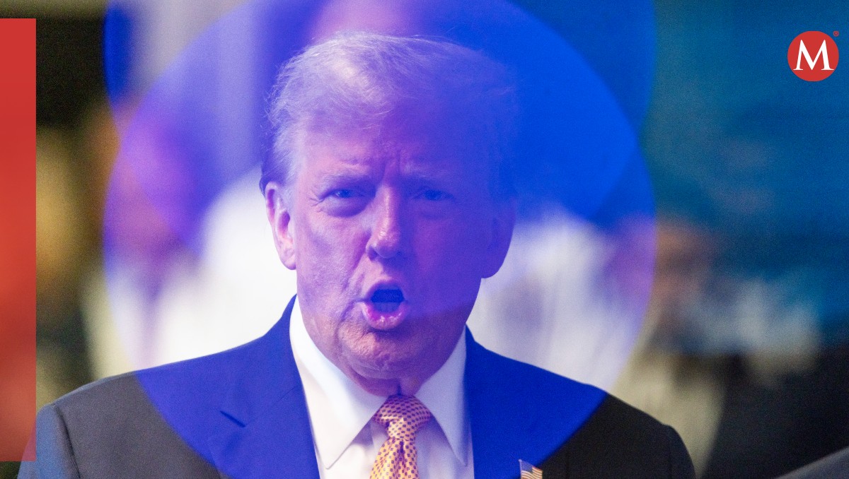 Donald Trump llegó al tribunal con un séquito de políticos a su espalda. | AFP