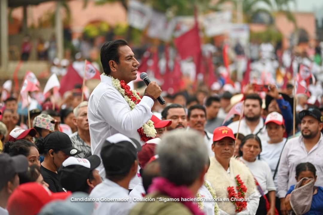 Eduardo Ramírez Aguilar, candidato de la coalición Sigamos Haciendo Historia a la gubernatura de Chiapas | Especial