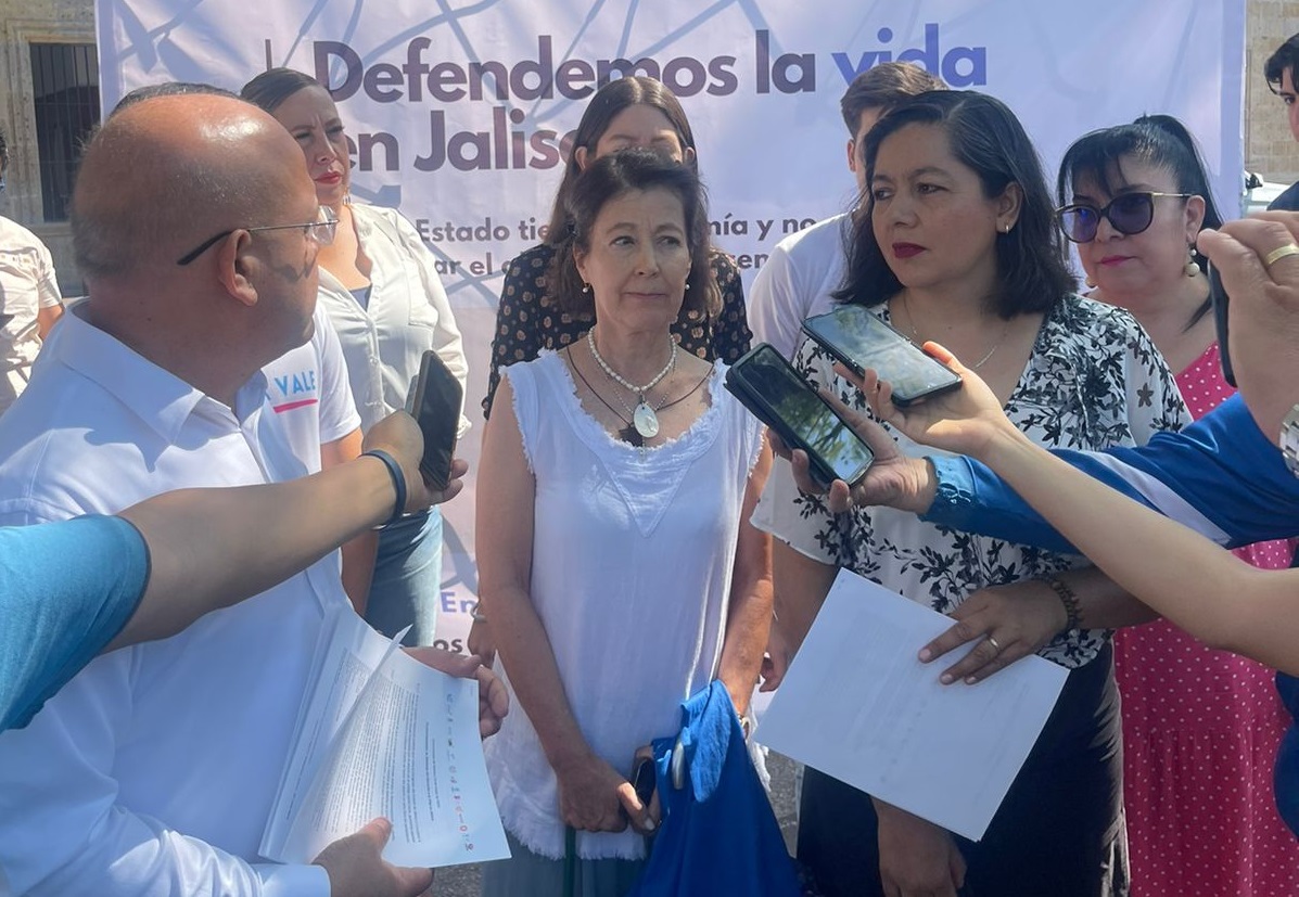 Organizaciones civiles pro vida mostraron su firme oposición ante el aborto en Jalisco. (Karla Rodríguez)