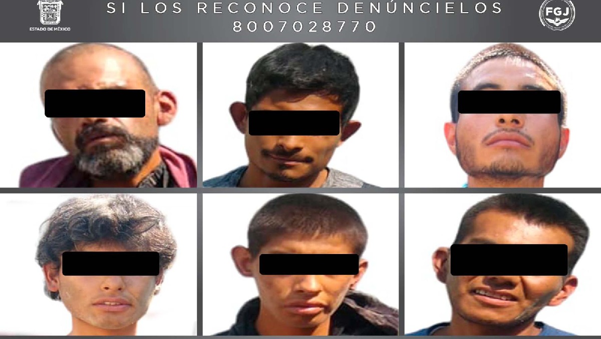 Presunta banda de secuestro en Nicolás Romero. Foto: (Especial)
