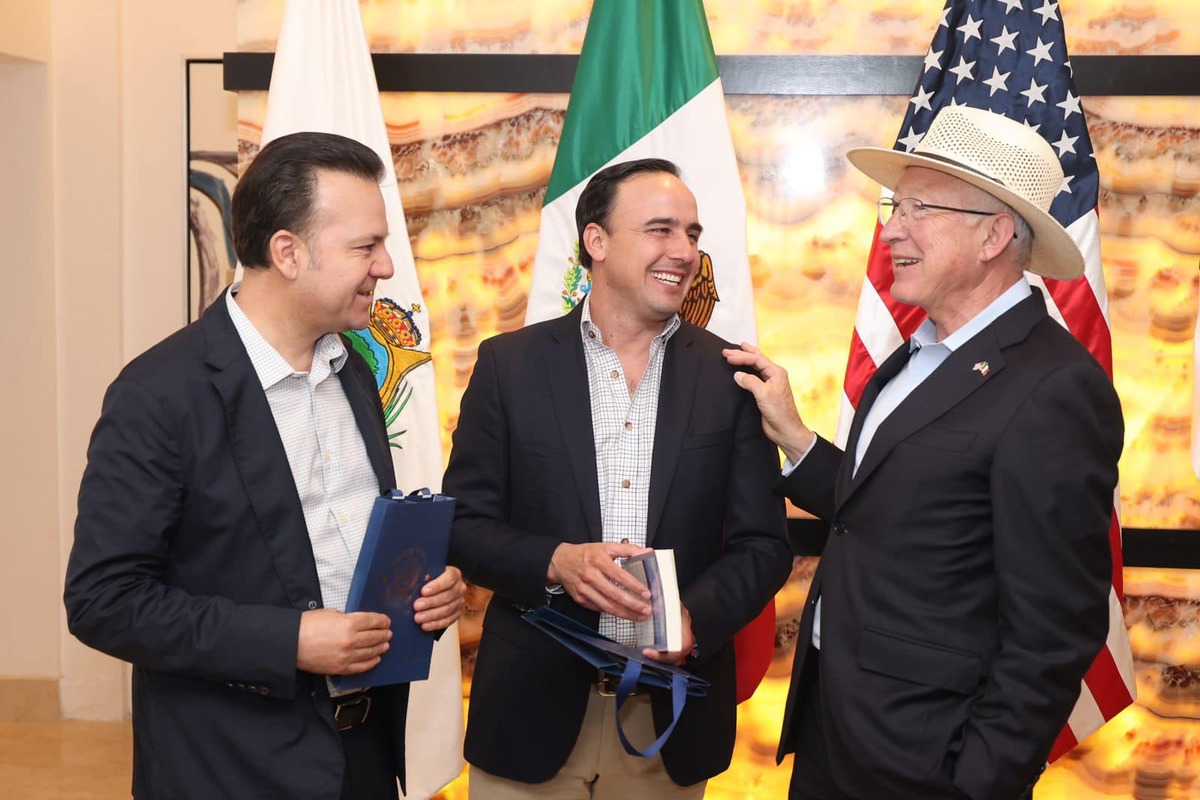 Gobernadores de Coahuila y Durango se reúnen con embajador de EUA. | Especial