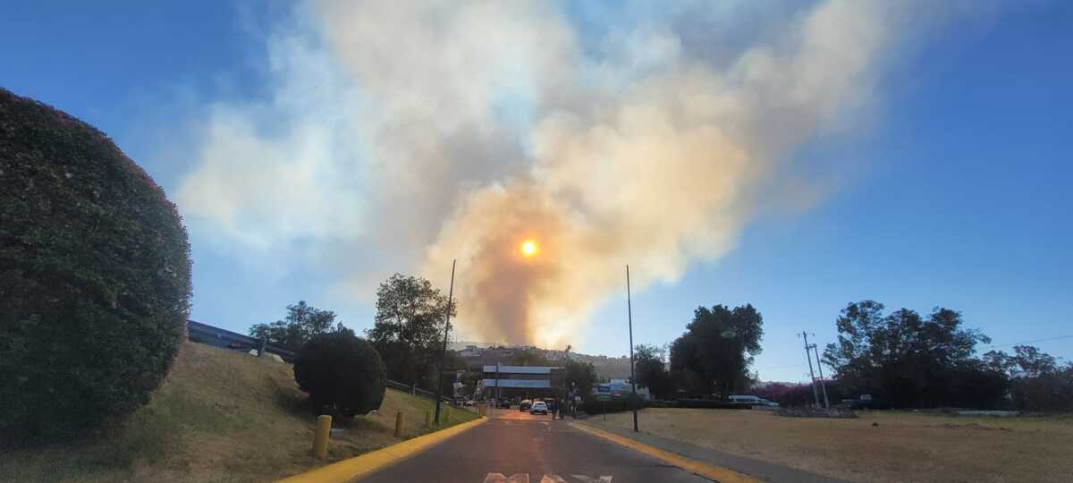 Incendio en el cerro de Bugambilias. (Usi Toledo)
