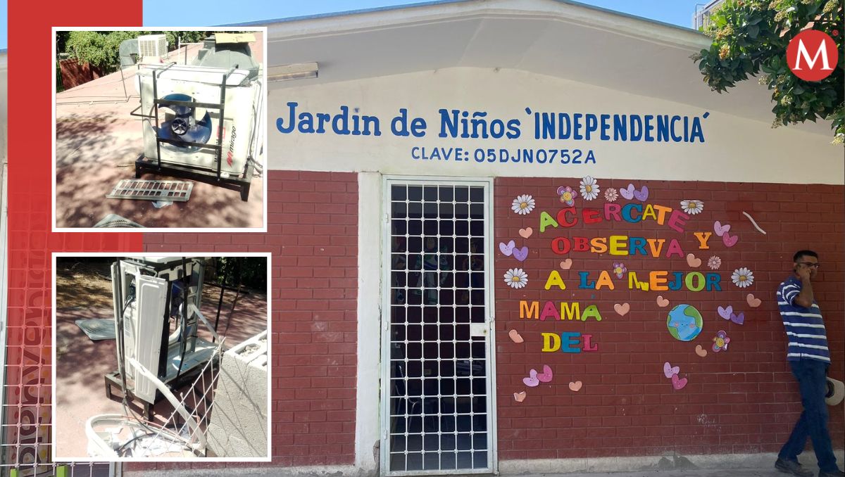 Padres de familia confirmaron el desmantelamiento del minispllit. (Especial)