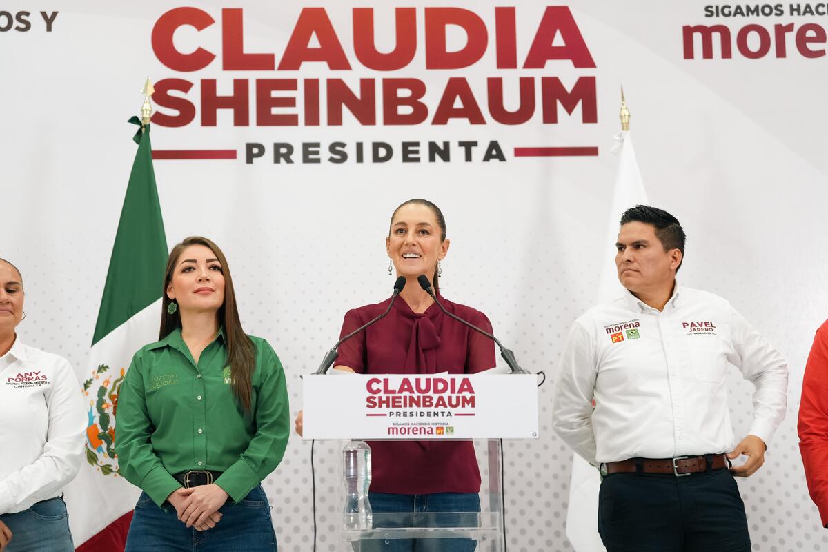 Sheinbaum se reúne con militantes en Nayarit | Especial