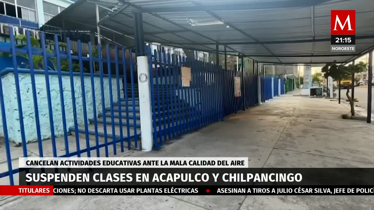 Suspensión de clases en Guerrero por mala calidad del aire