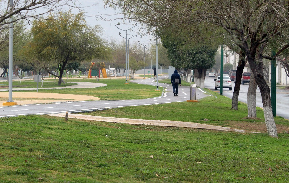 En Torreón se ha intensificado las labores de riego con agua tratada en plazas, parques y jardines públicos. | Roberto Amaya